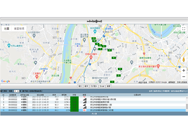 軌跡動態播放<br>與紀錄查詢
